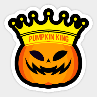 Pumpkin King Funny Halloween Shirt Season Scary Costume Sticker